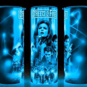 Glow in the Dark Streets of Fire 80s Diane Lane Movie Cup Mug Tumbler 20oz
